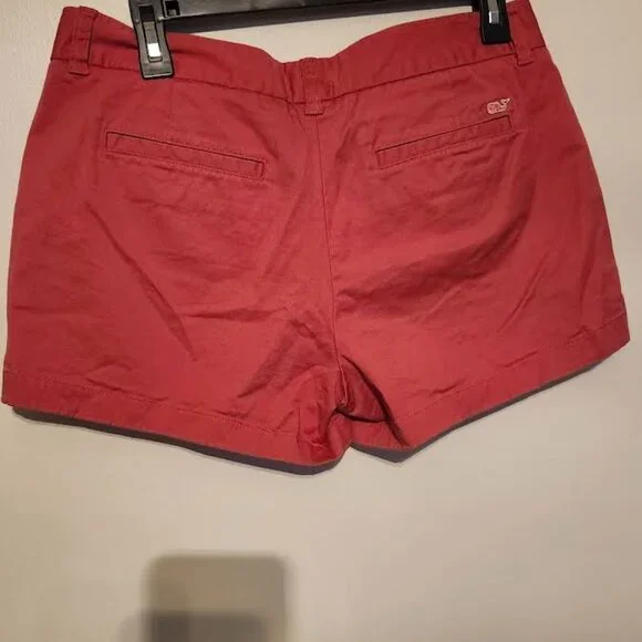 Vineyard Vines Women's Coral Salmon Pink Shorts - Picture 3 of 3